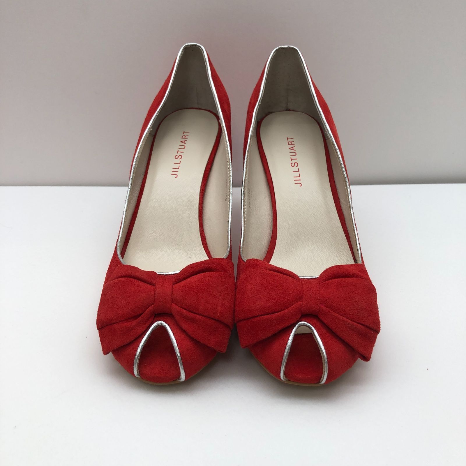 JILL STUART ジルスチュアート パンプス レッド サイズ24cm KSAW10