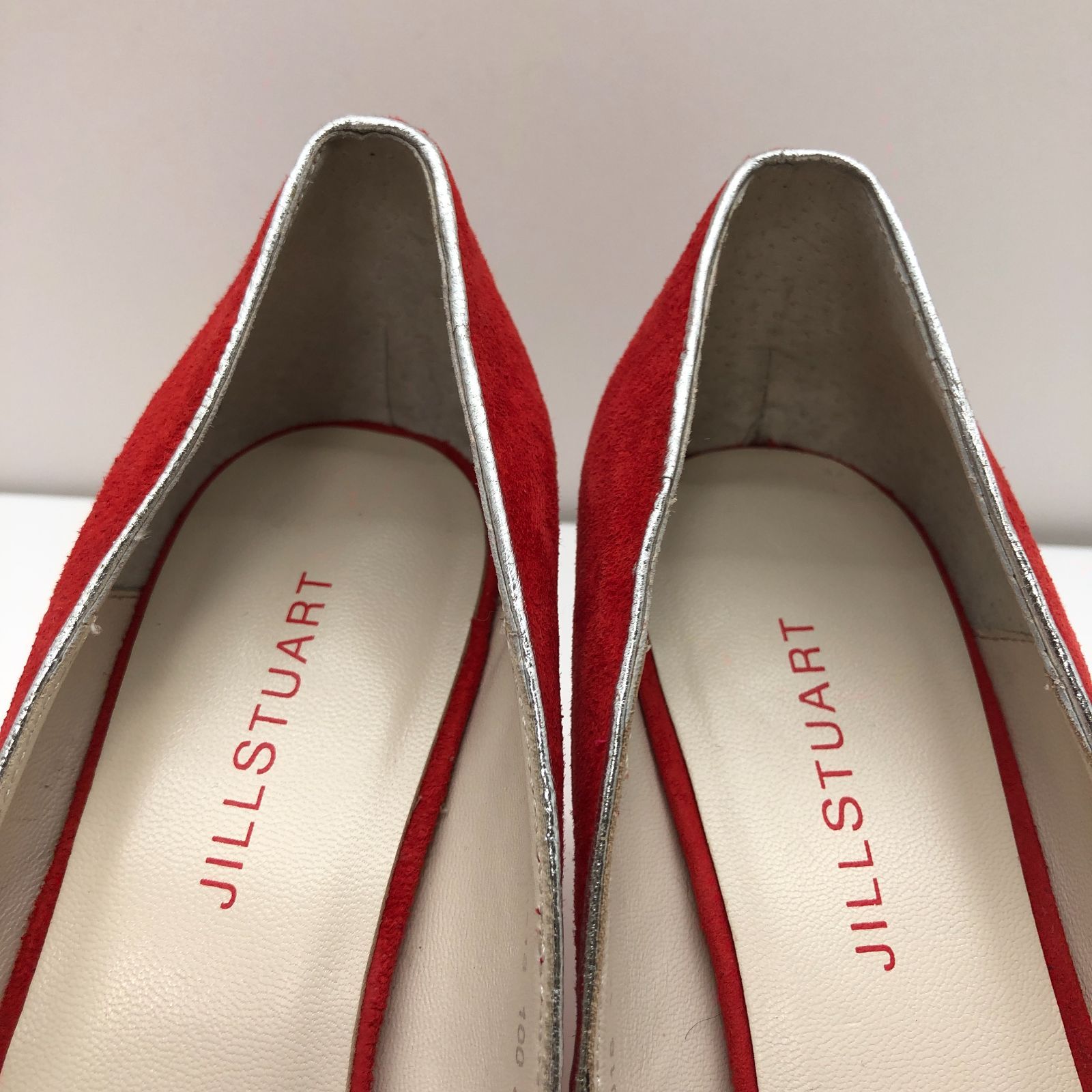 JILL STUART ジルスチュアート パンプス レッド サイズ24cm KSAW10