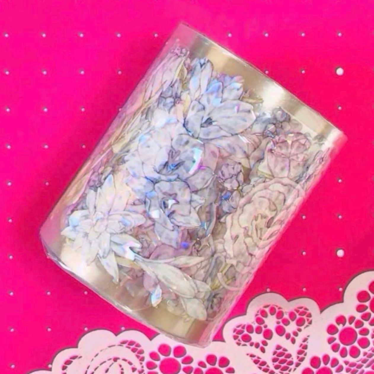  贝壳光 6 cm 10 m 春日诗篇 海外マスキングテープ 海外マステ 花 マスキングテープ テープ マスキングテープ