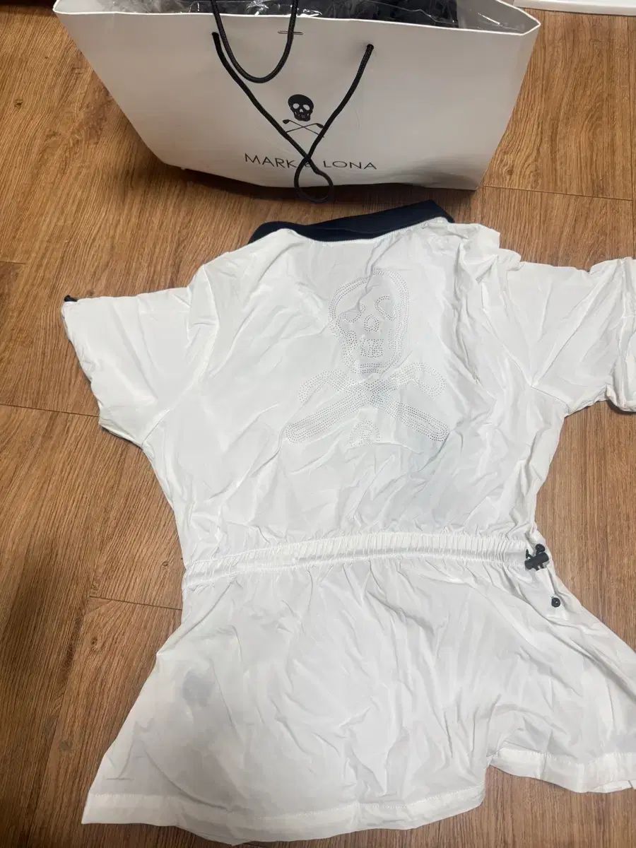 MARK - LONA マークアンドロナ 白 ウィンドブレーカー シャツ S