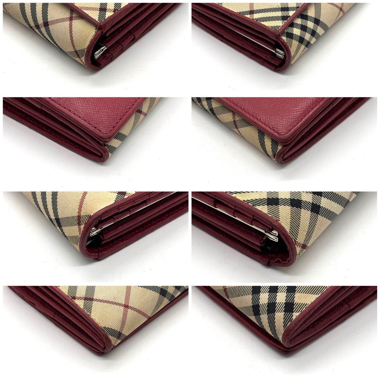 気品を宿す永愛の赤】 BURBERRY バーバリー 長財布 ノバチェック