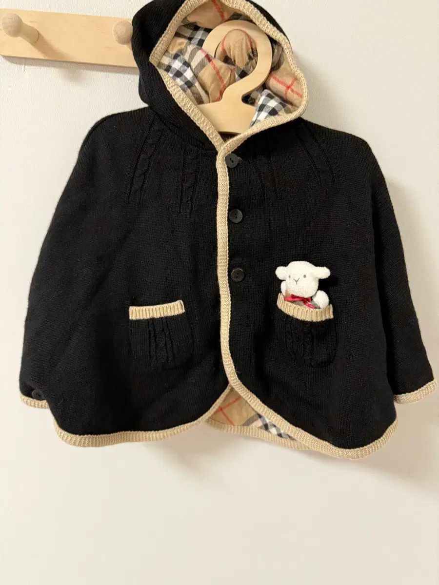 バーバリー 赤ちゃん ポンチョ 90程度