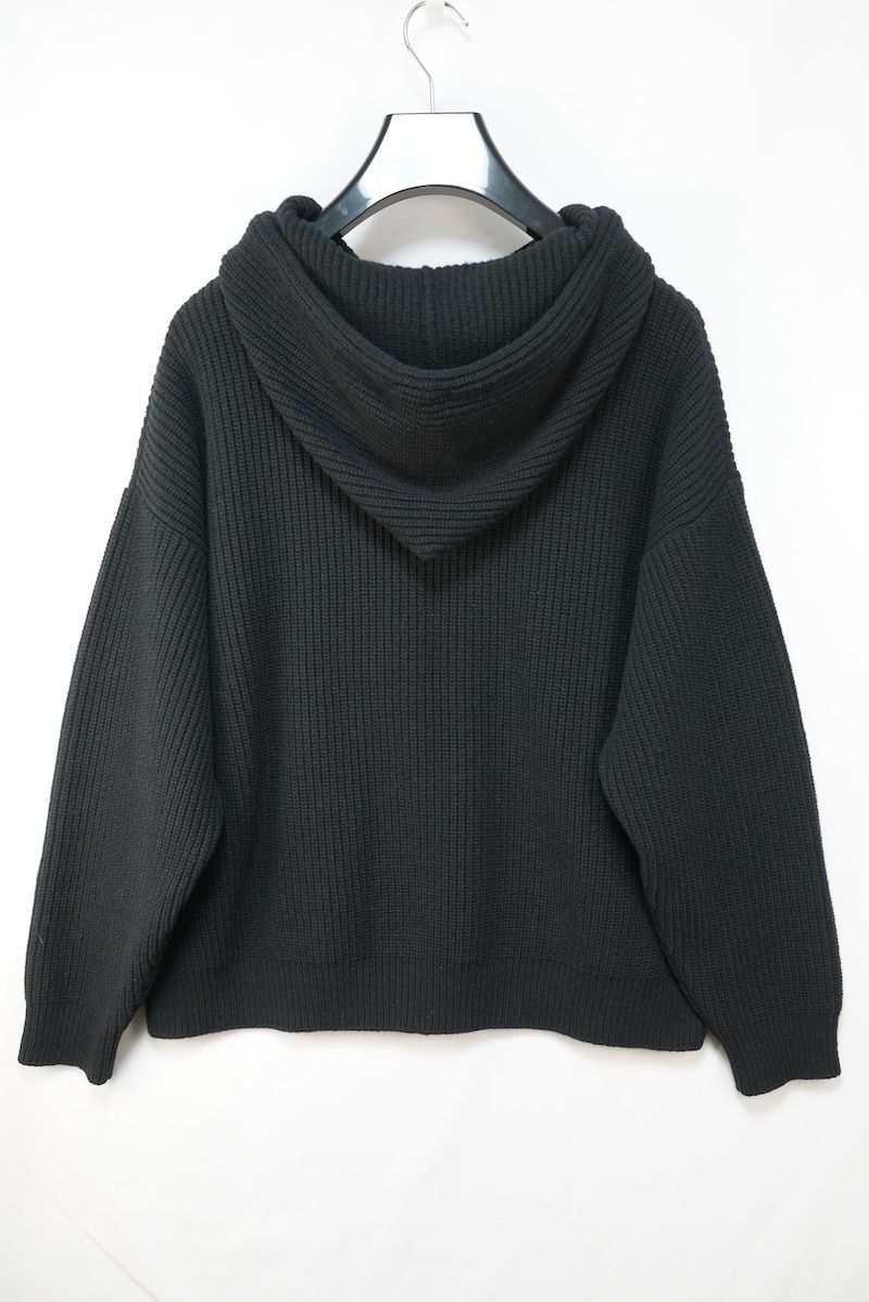 CELINE セリーヌ フロント ロゴ ウール ニット フーディ パーカー