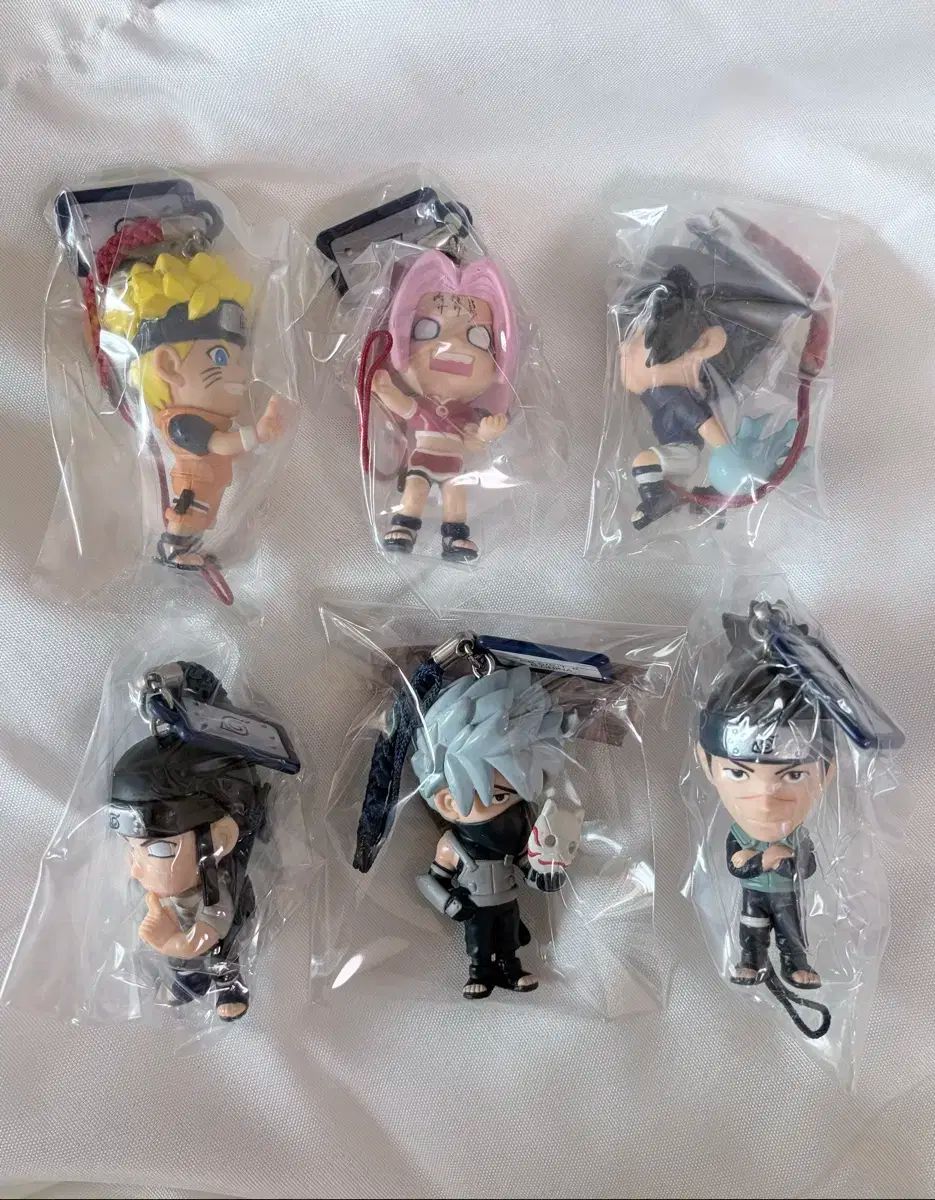 NARUTO -ナルト- 古典フィギュアキーホルダー 6種セット NARUTO