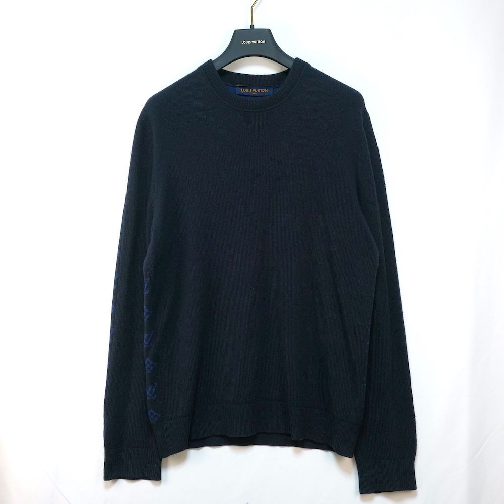 LOUIS VUITTON ルイヴィトン カシミヤ ウール 切り替えし モノグラム