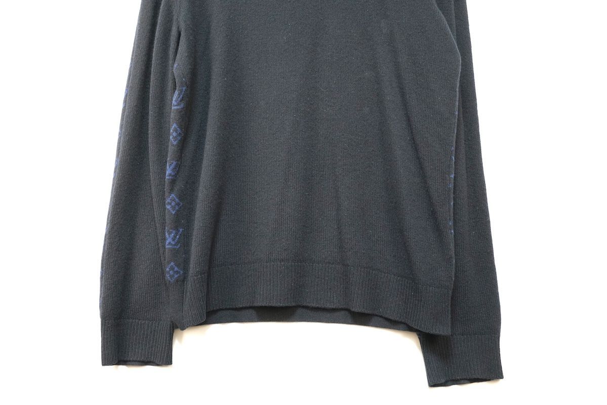 LOUIS VUITTON ルイヴィトン カシミヤ ウール 切り替えし モノグラム