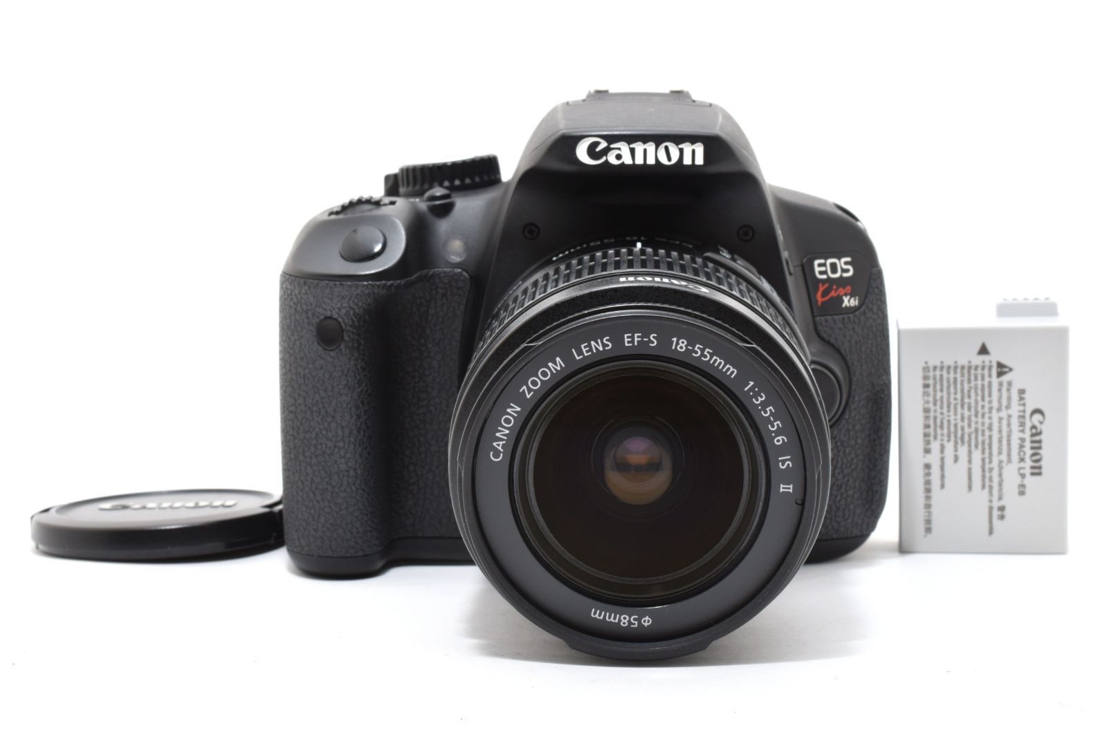 ☆美品☆キヤノン Canon EOS Kiss X6i + EF-S 18-55 IS II レンズ