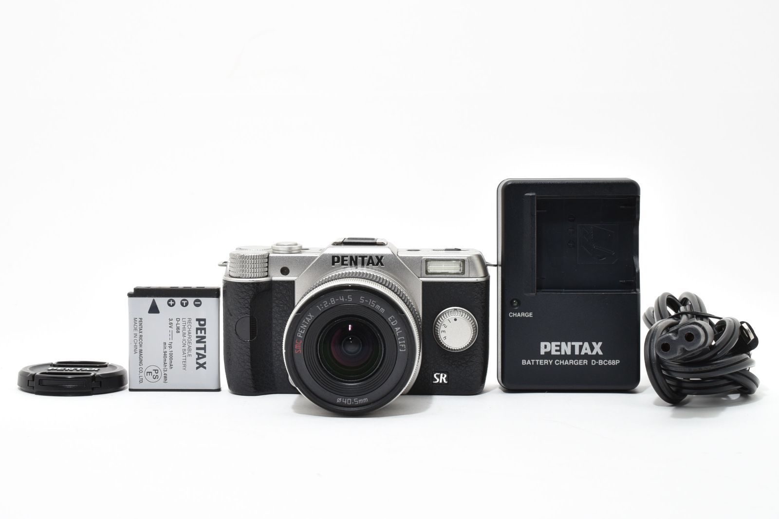 ☆良品☆ペンタックス PENTAX Q10 シルバー レンズキット 5-15mm F2.8