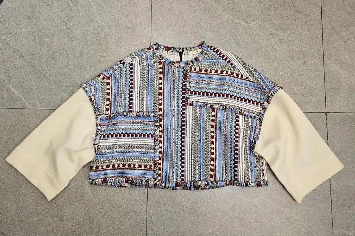 SYSTEMシステム マルチ ツイードTシャツ F