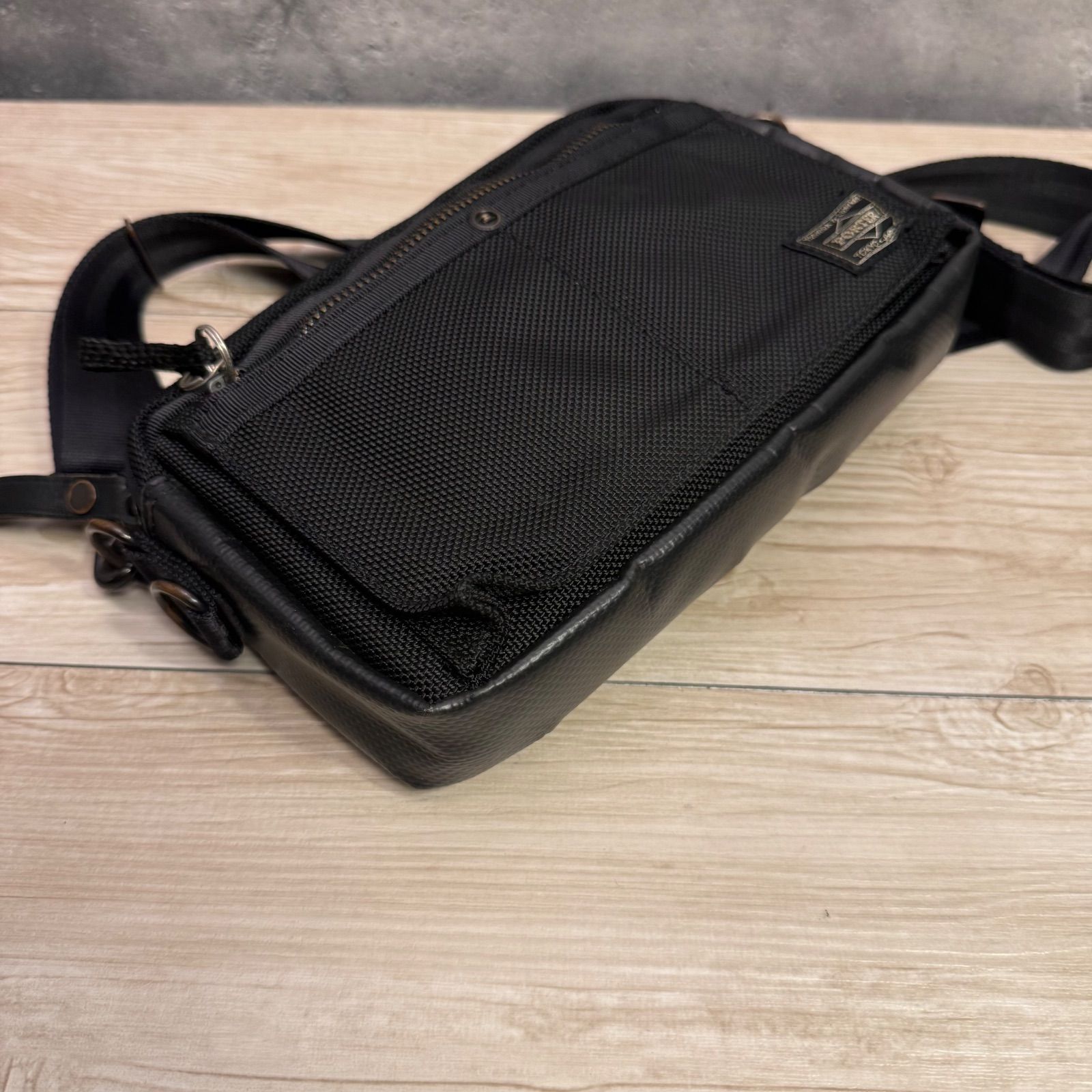 PORTER ポーター HEAT ヒート ショルダーバッグ タフナイロン×レザー