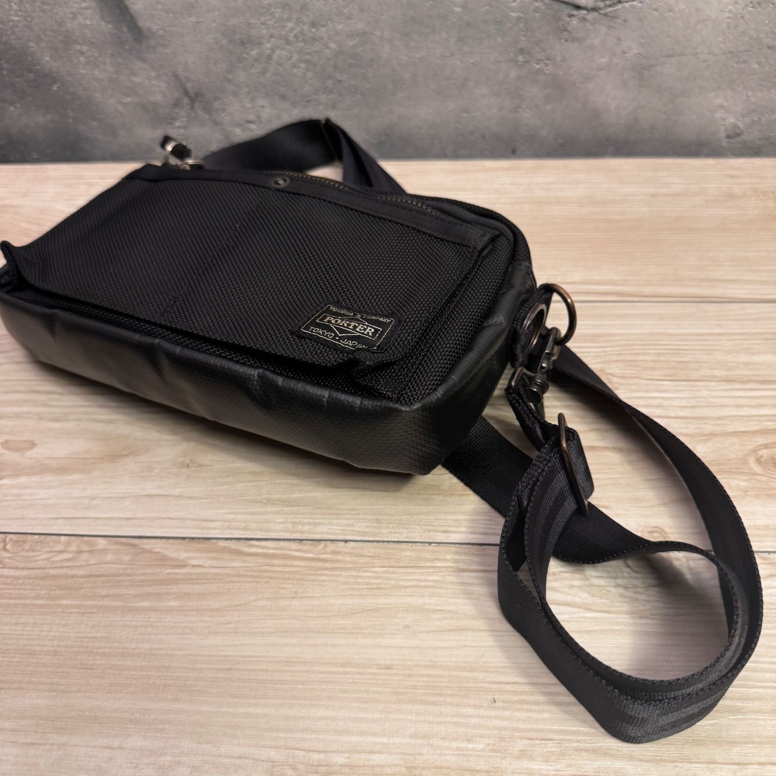 PORTER ポーター HEAT ヒート ショルダーバッグ タフナイロン×レザー