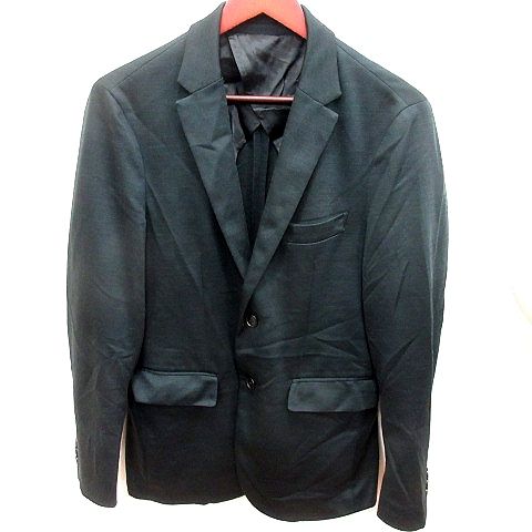 エディフィス EDIFICE ジャケット テーラード 背抜き M 黒 ブラック