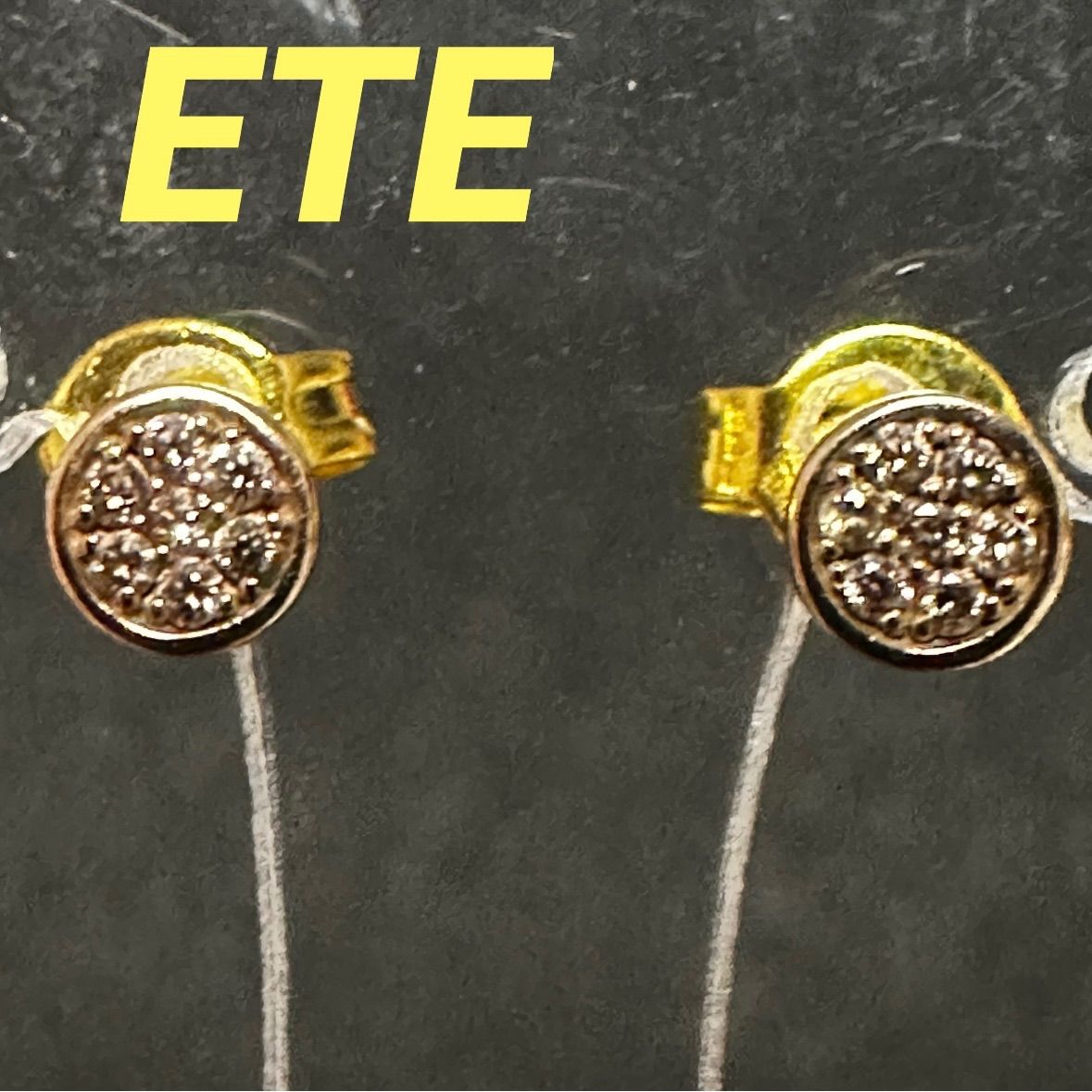 エテ ETE ピアス K 10 ダイヤモンド 0.02 ct ×2 ゴールド