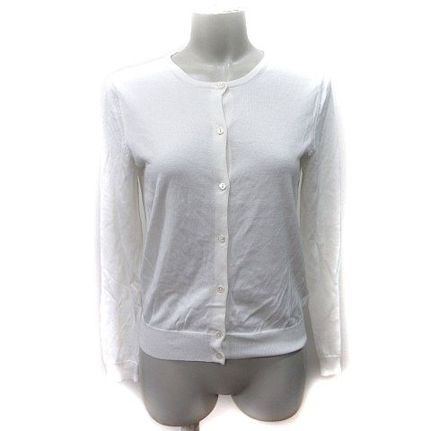 アナイ ANAYI カーディガン カットソー 長袖 38 白 ホワイト /YI