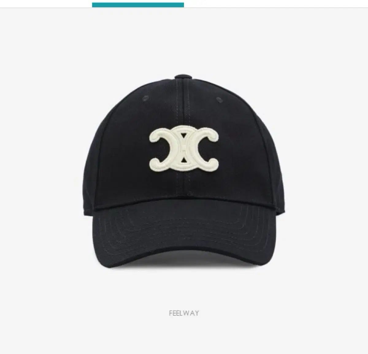 セリーヌ トリオンフ ベースボール キャップ ブラック