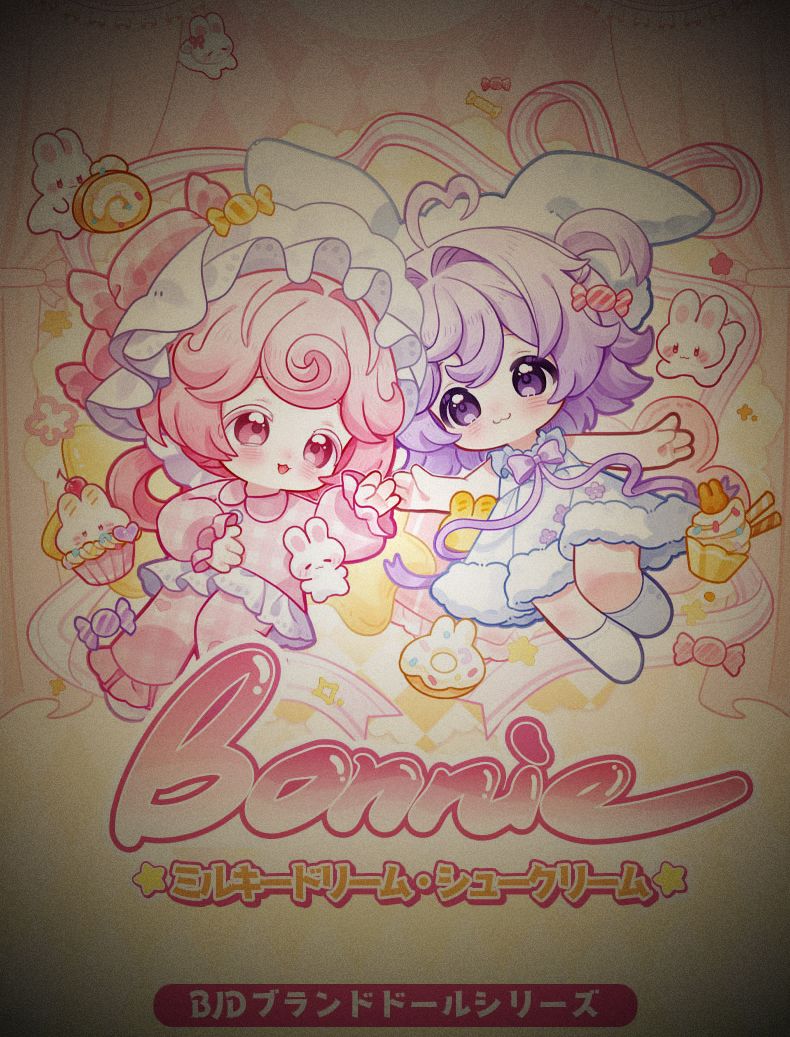 COME 4 ボニーバニー BONNIE ミルキードリーム シュークリーム BJDブラインドドール シリーズ アソートボックス 1 BOX 入り