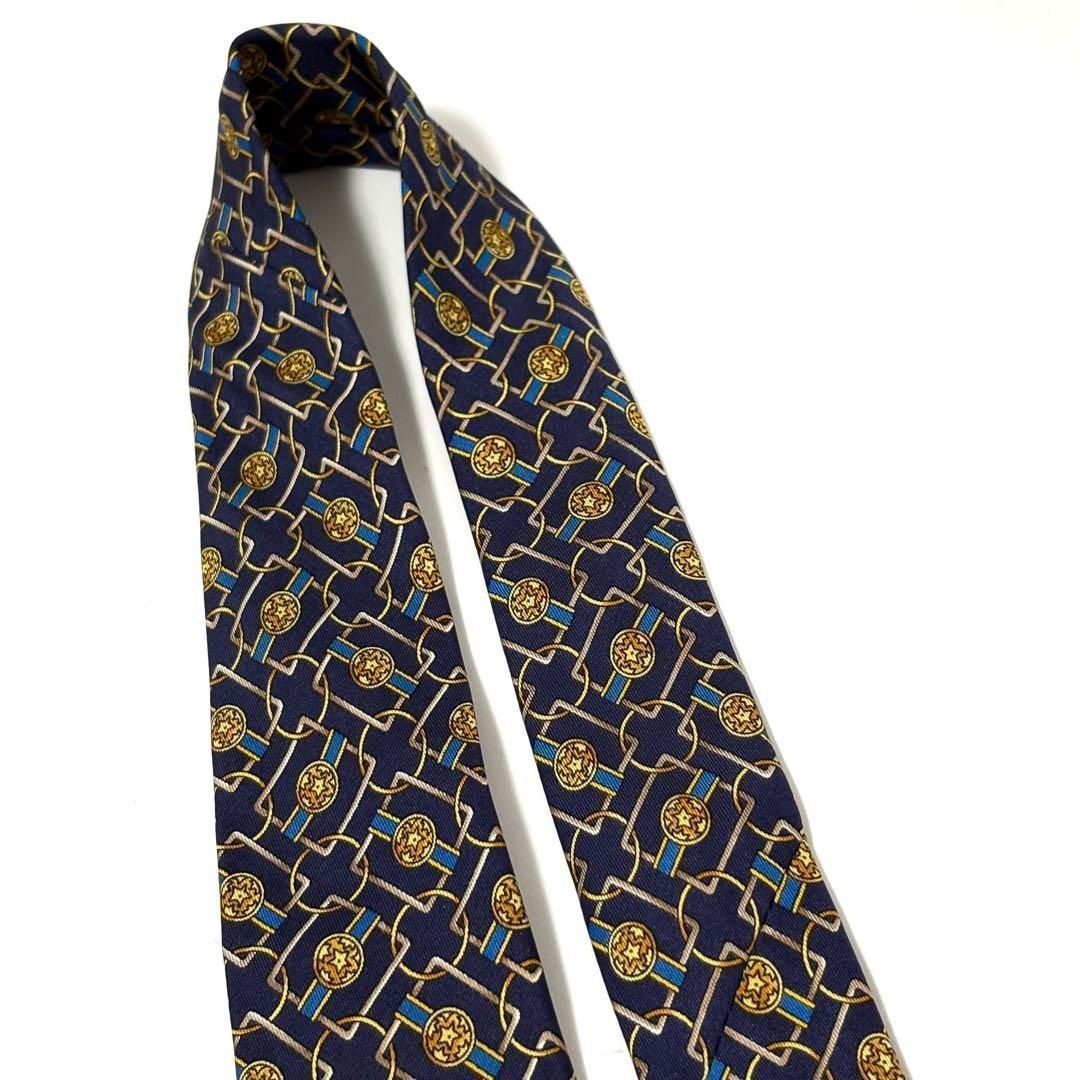 極美品✨ セリーヌ ネクタイ ネイビー 紺 シルク お洒落✨ - メルカリ