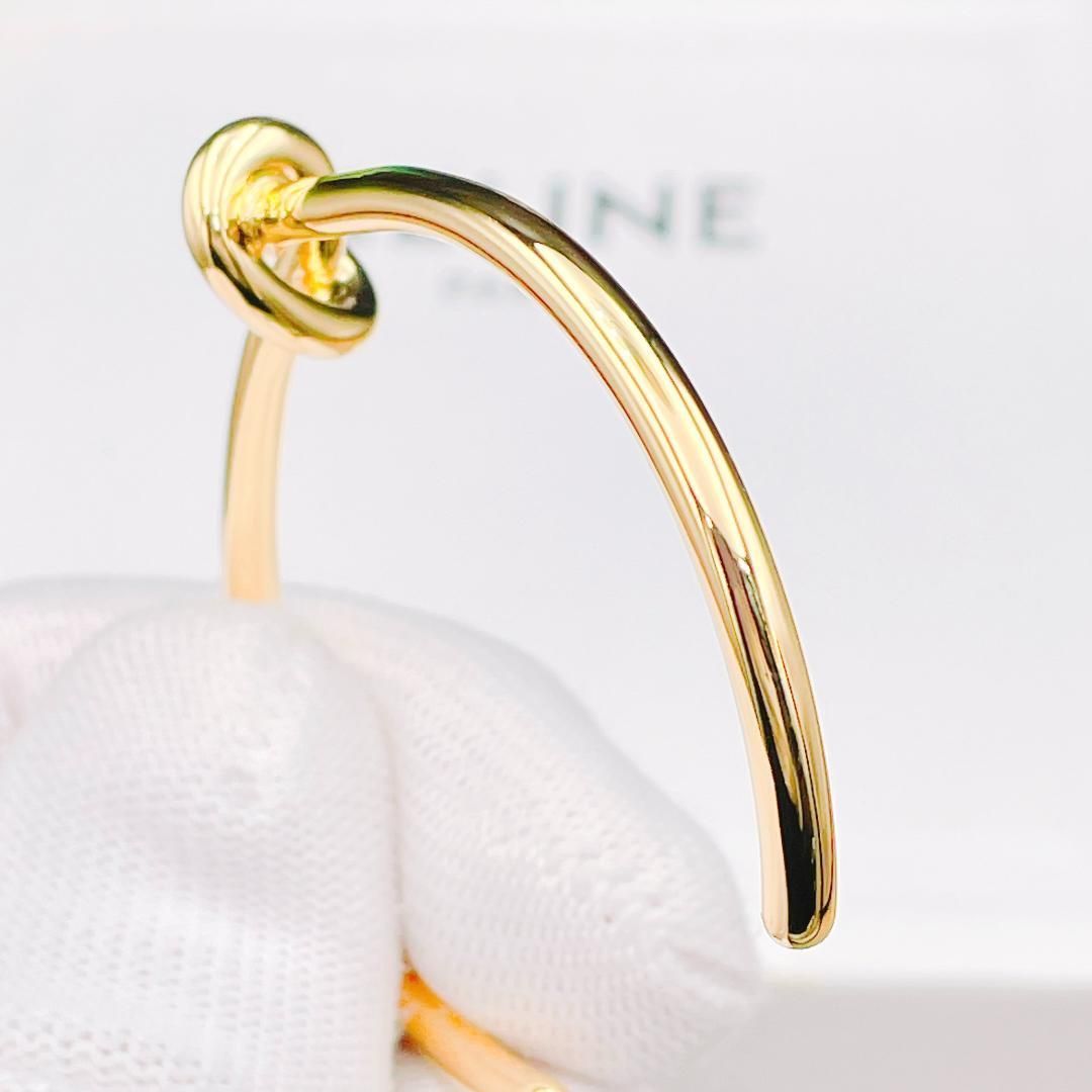 ◇セリーヌ◇ 新品仕上済 CELINE ノット エクストラシンブレスレット