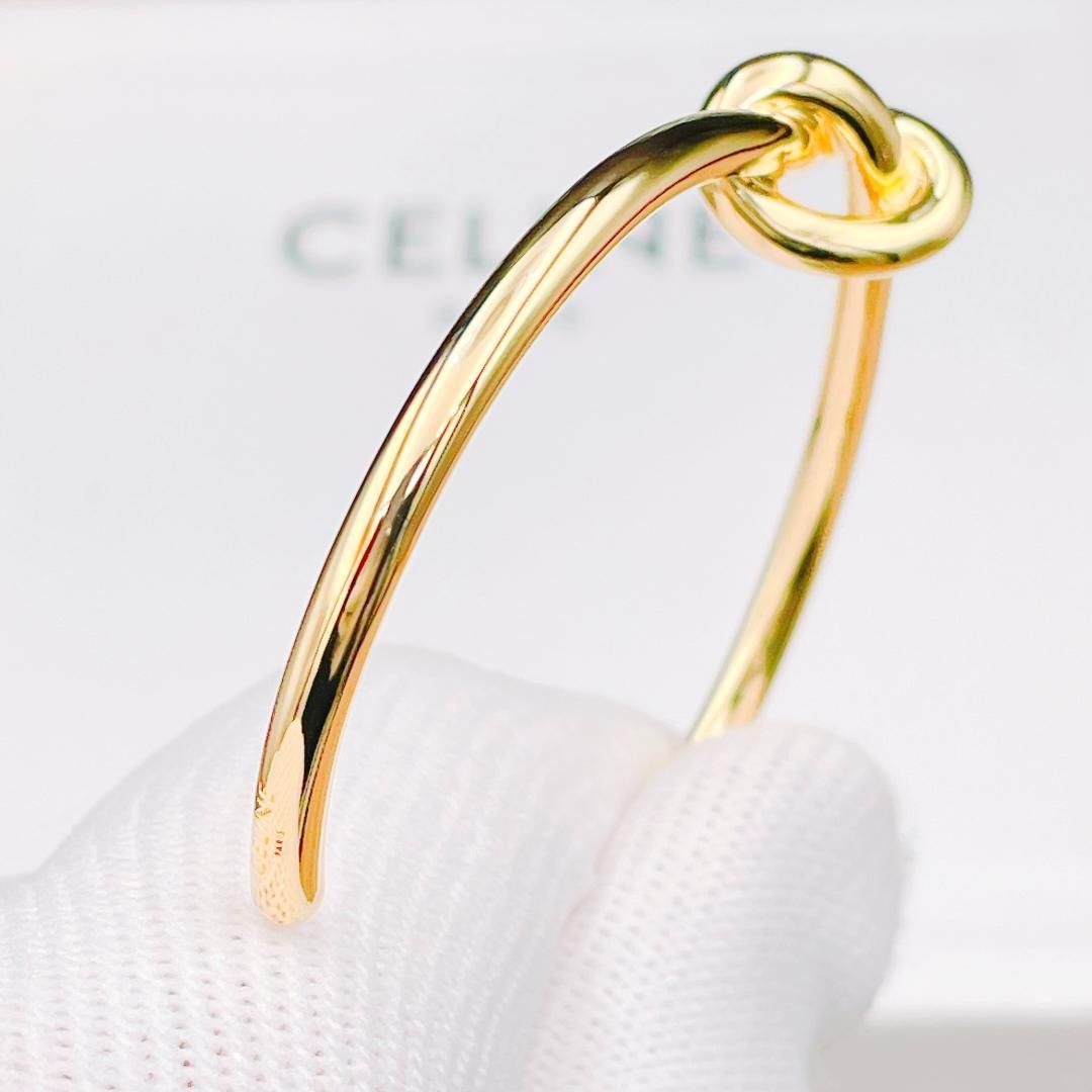 ◇セリーヌ◇ 新品仕上済 CELINE ノット エクストラシンブレスレット