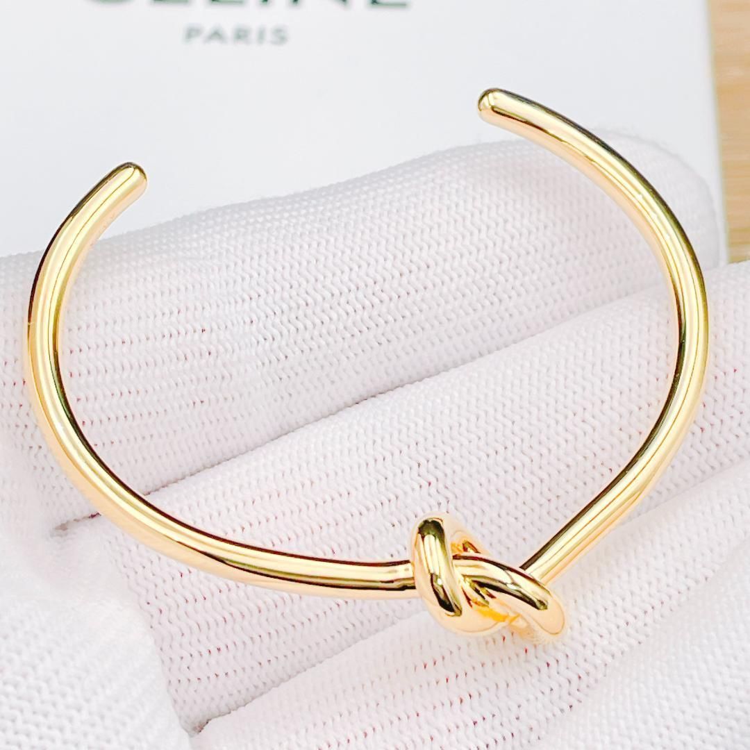 ◇セリーヌ◇ 新品仕上済 CELINE ノット エクストラシンブレスレット