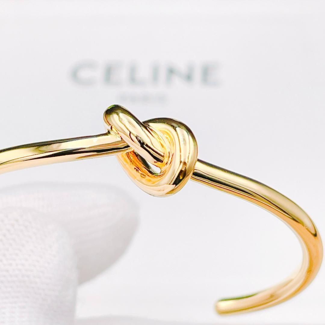 ◇セリーヌ◇ 新品仕上済 CELINE ノット エクストラシンブレスレット