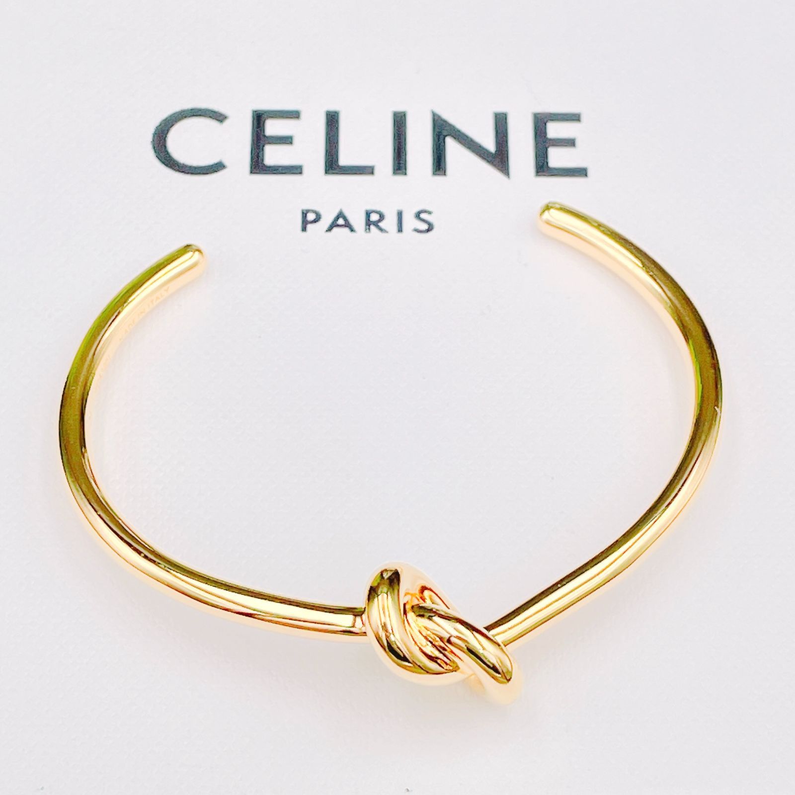 ◇セリーヌ◇ 新品仕上済 CELINE ノット エクストラシンブレスレット