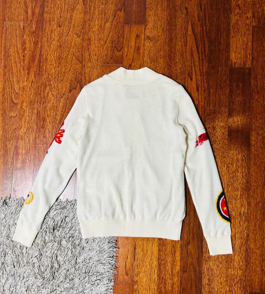 MARK & LONA マークアンドロナ レディース ムーン柄防風ニットジップ