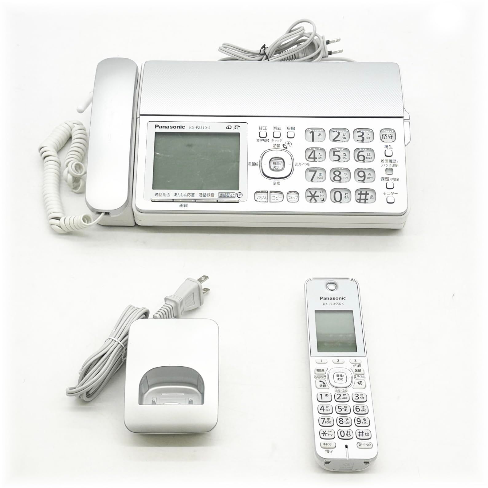 パナソニック おたっくす デジタルコードレスFAX 子機1台付き 1 9 GHz DECT準拠方式 シルバー KX PZ 310 DL S 1766
