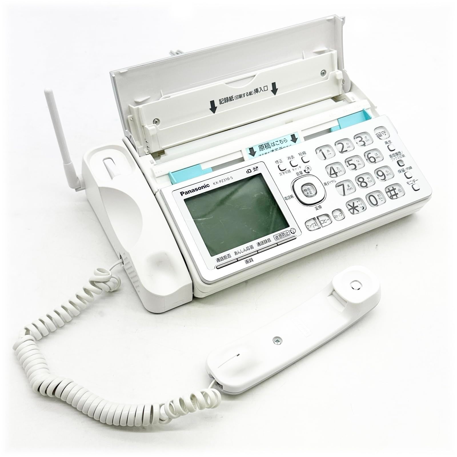  パナソニック おたっくす デジタルコードレスFAX 子機1台付き 1 9 GHz DECT準拠方式 シルバー KX PZ 310 DL S 1766 電話機 生活家電