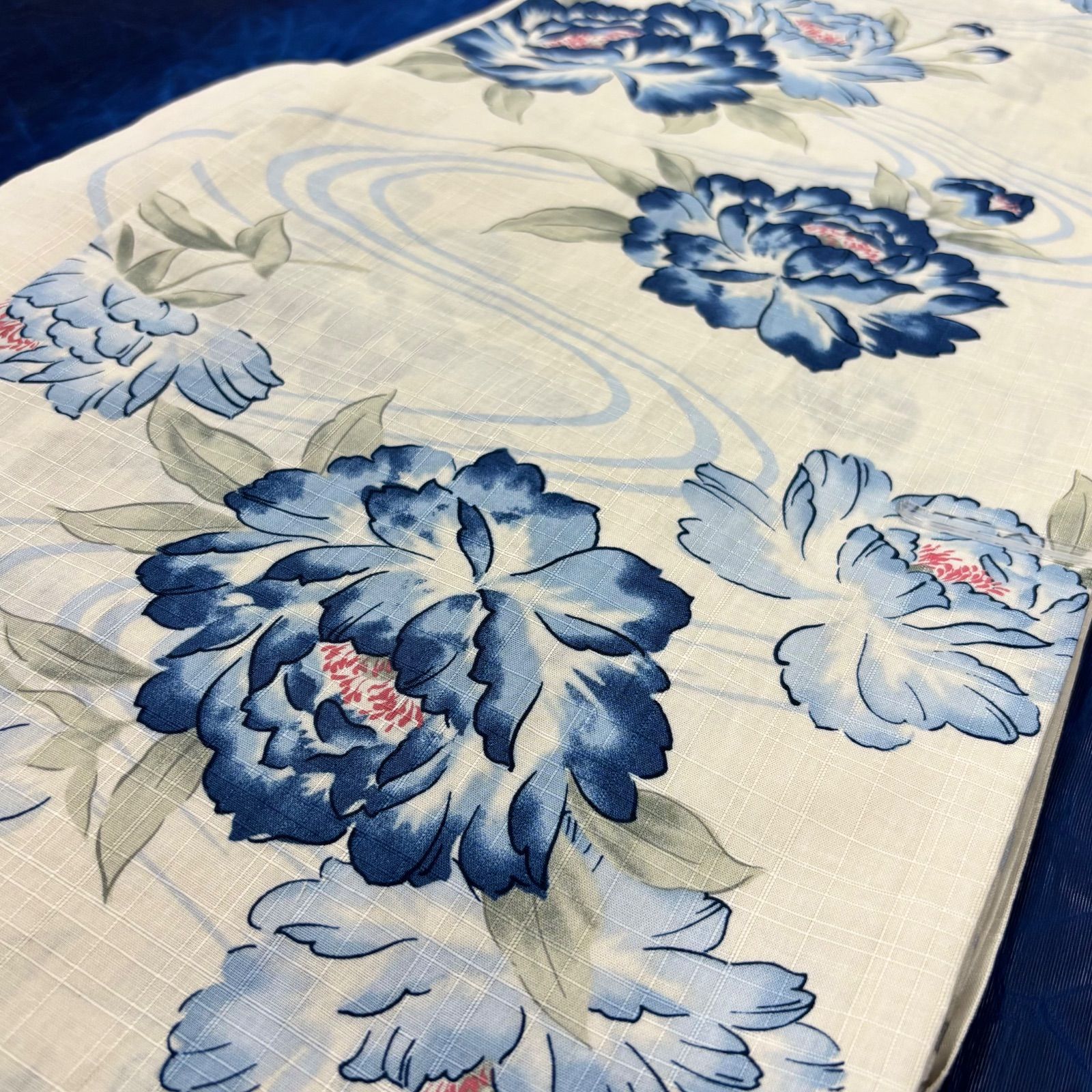 大人のゆかた◇新品！高級綿浴衣4点セット◎プレタ浴衣・単帯・帯〆