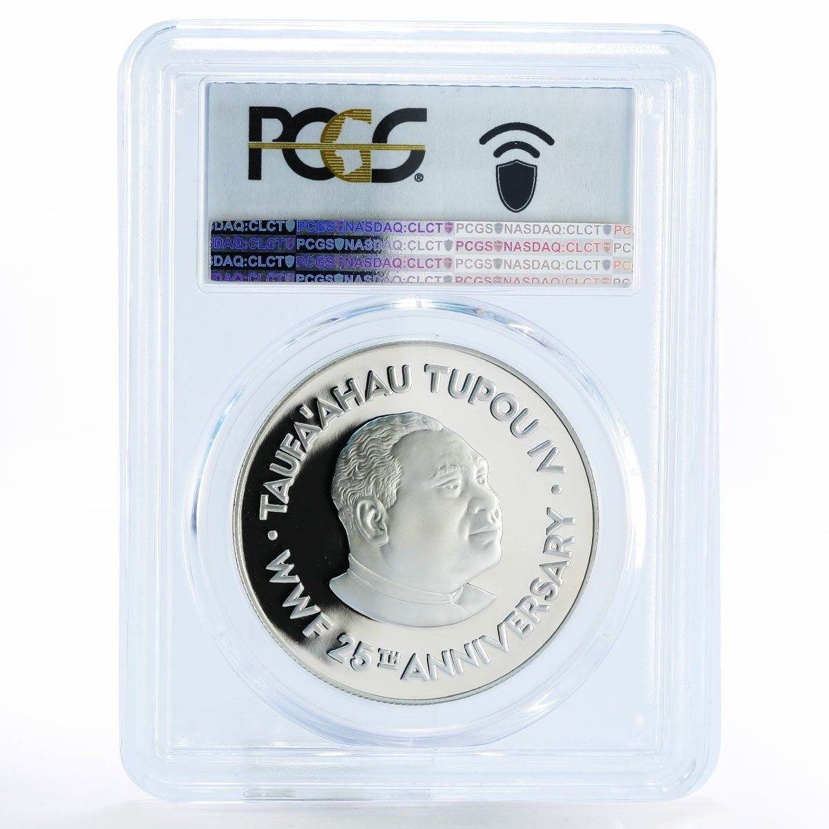 トンガ 2 パアンガ 絶滅危惧野生動物クジラ PR70 PCGS 銀貨 1986