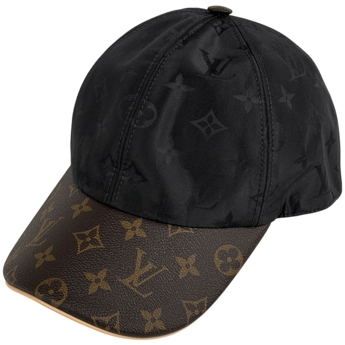 ルイ ヴィトン Louis Vuitton キャップ LV ゲットレディー 帽子 ポリエステル シルク モノグラム ノワール ブラック レディース