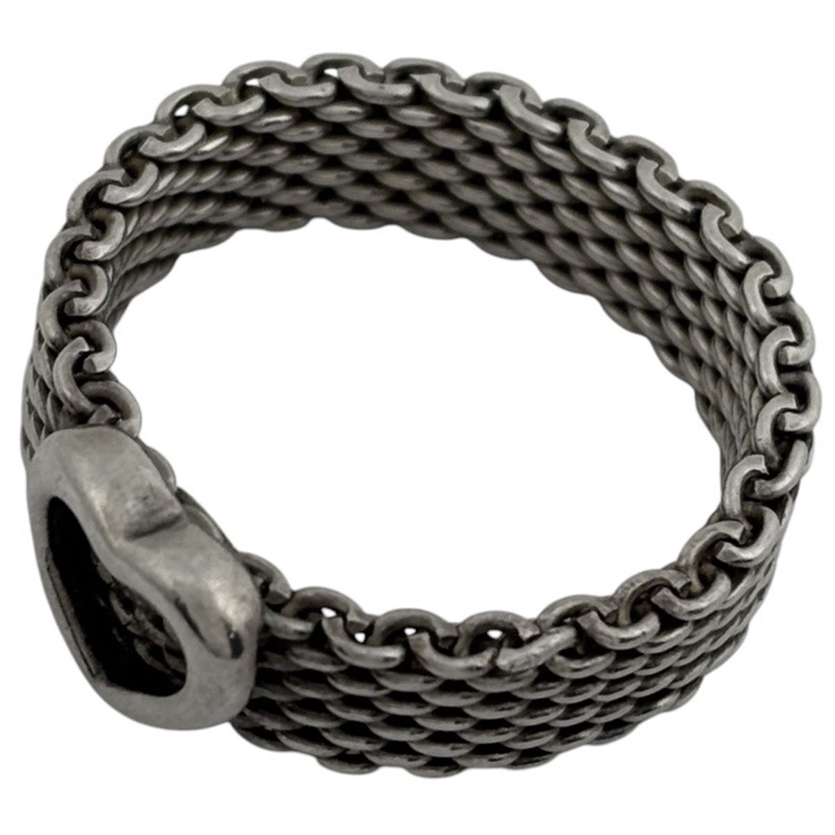 ティファニー TIFFANY&Co. サマセット メッシュ リング ハート リング