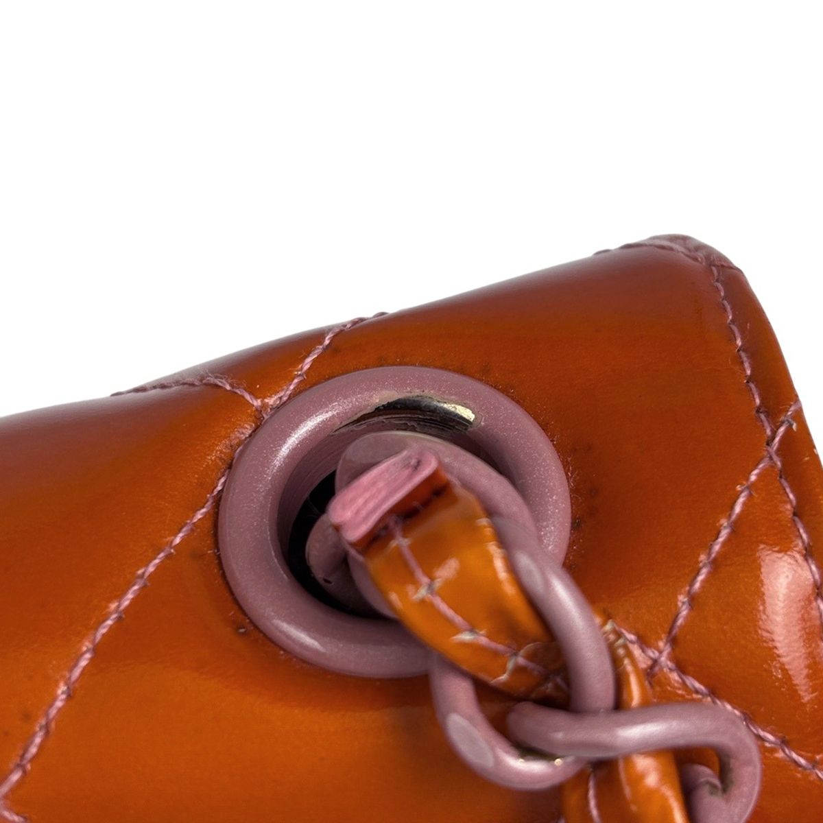 シャネル CHANEL ココマーク チェーン ショルダーバッグ エナメル