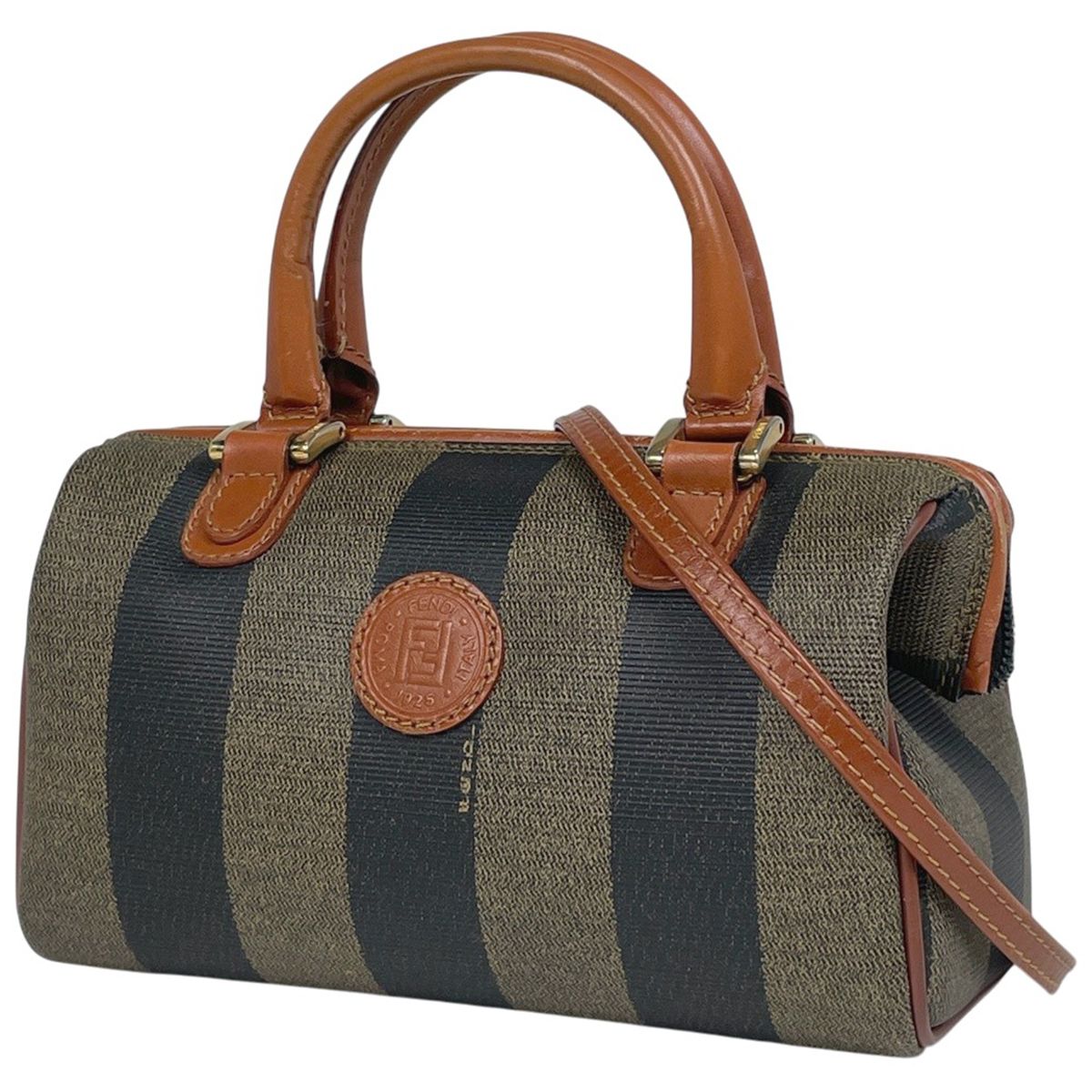 フェンディ FENDI ペカン柄 ハンドバッグ ミニ ボストン 2WAY