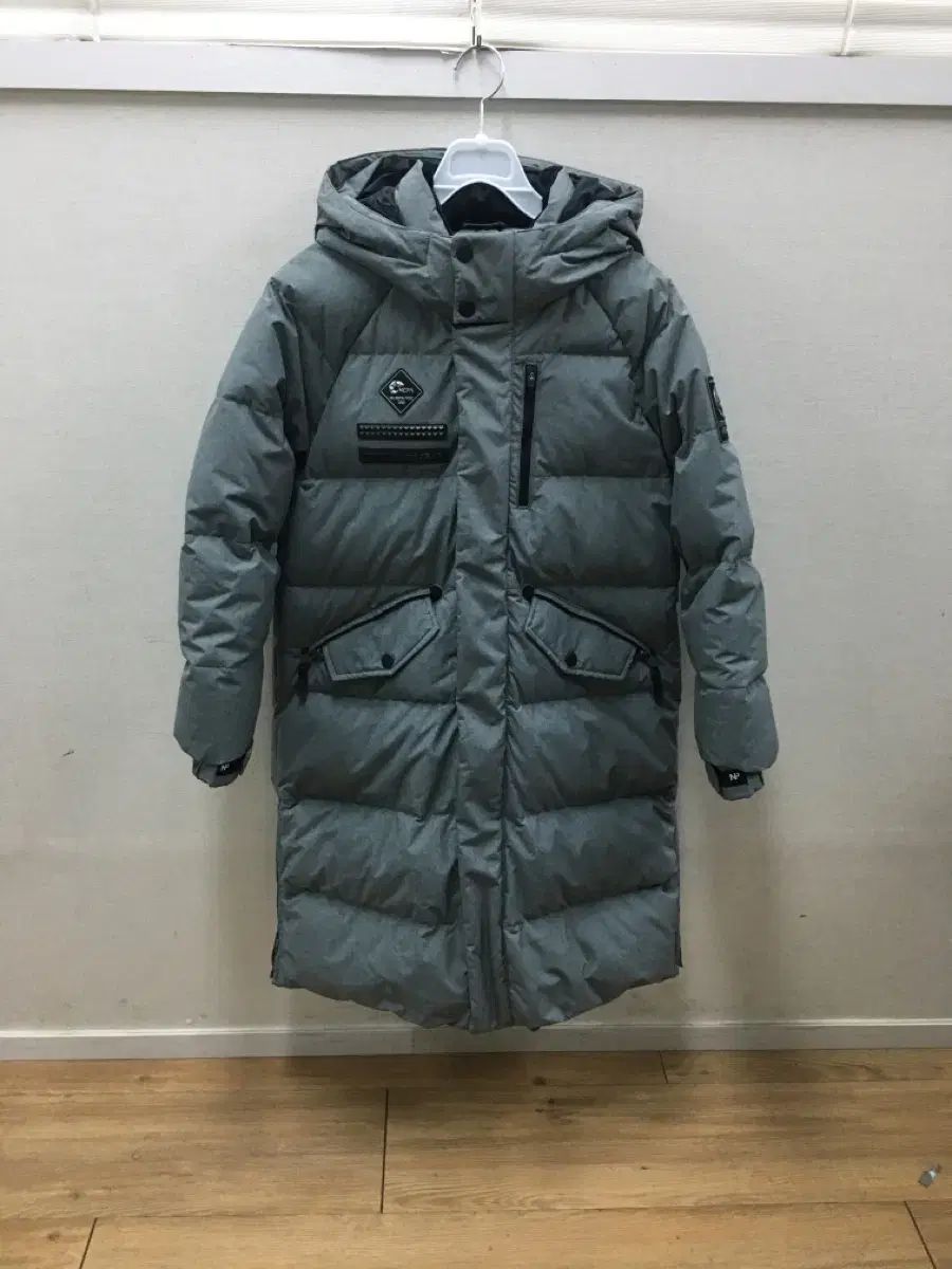 キッズ140号 NEPA グレー ダウンジャケット ロング丈 アウター