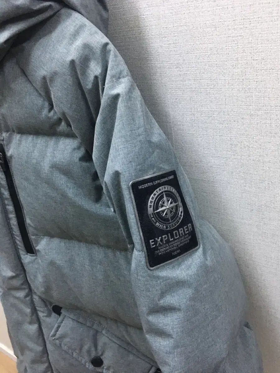 キッズ140号 NEPA グレー ダウンジャケット ロング丈 アウター