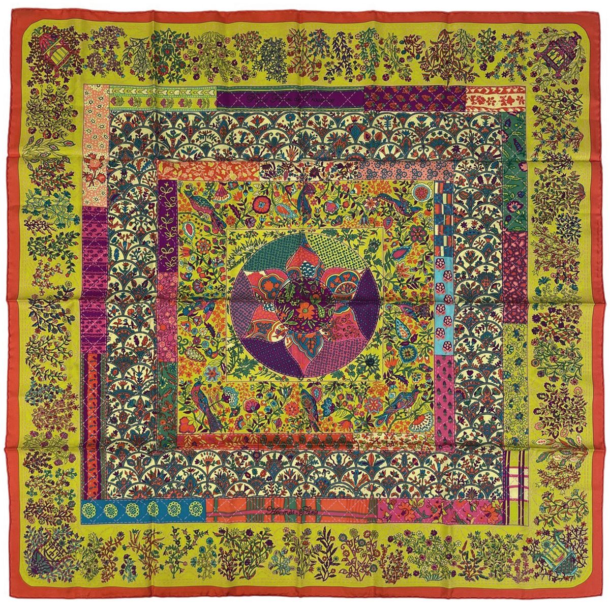 エルメス HERMES カレ 90 Pique Fleuri de Provence プロヴァンスの花