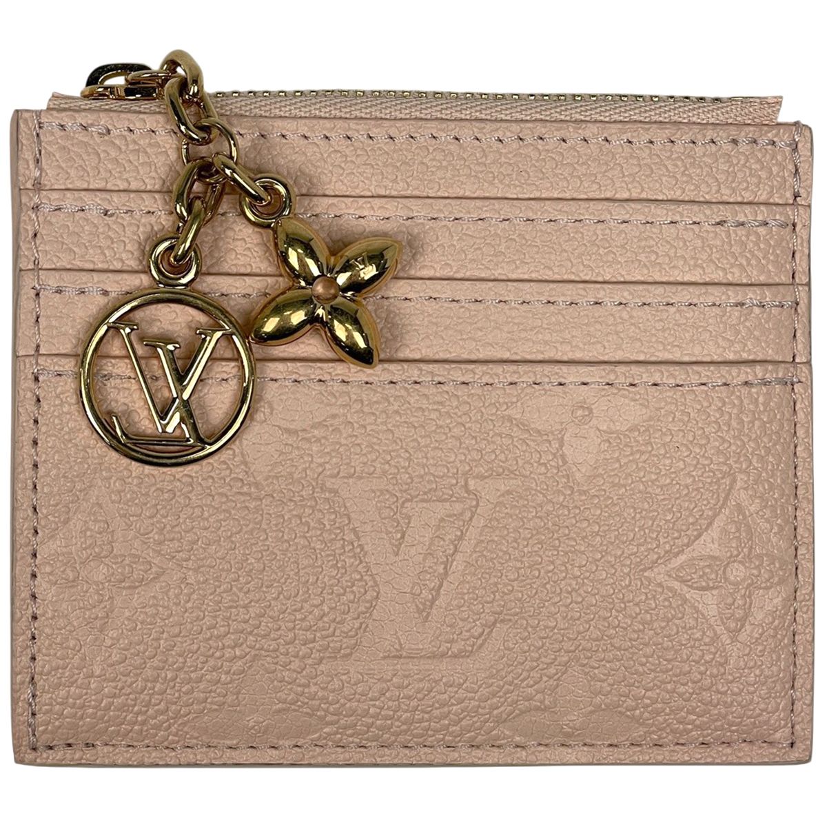 ルイ ヴィトン Louis Vuitton ポルト カルト フローラ コインケース カードケース モノグラムアンプラント シャマロウピンク M 83221 レディース