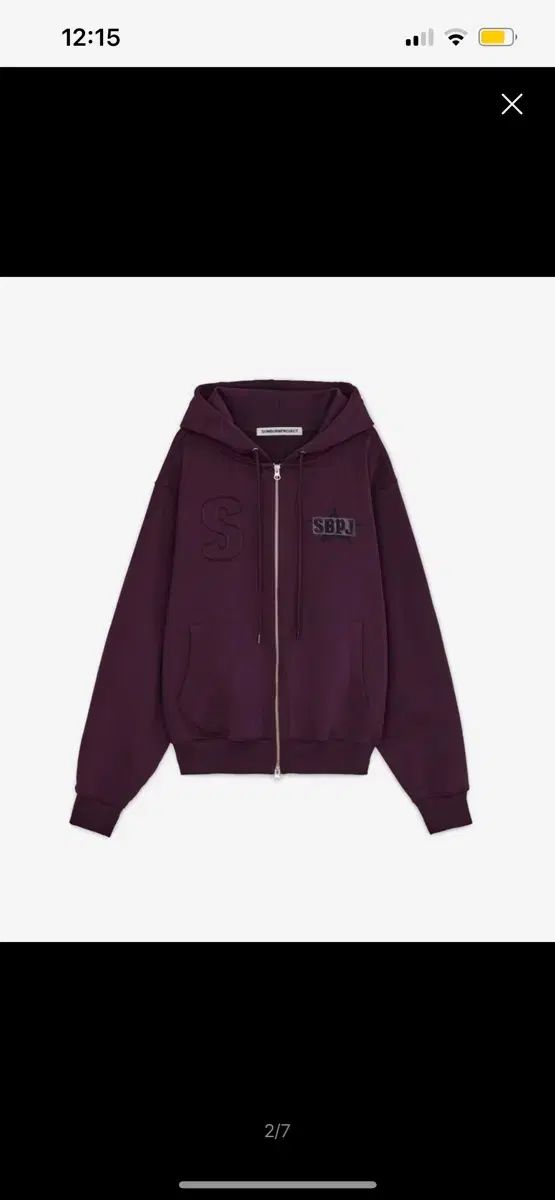 サンバーンプロジェクト Logo Patch Hoodie ジップアップ フードジップアップ