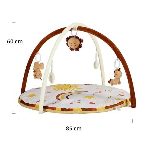 Thinkmax ベビージム プレイジム プレイマット 赤ちゃん 新生児 おもちゃ 室内遊具 知育玩具 メリー 出産祝い プレゼント 赤ちゃん向けジム 0 36ヶ月