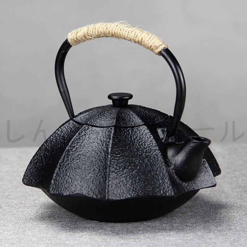 鉄瓶 鉄器 鉄急須 茶道具 煎茶道具 600ml（茶こし付） 茶器 キャンプ