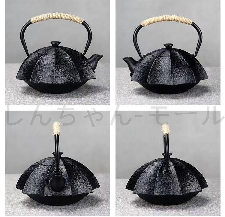 鉄瓶 鉄器 鉄急須 茶道具 煎茶道具 600ml（茶こし付） 茶器 キャンプ