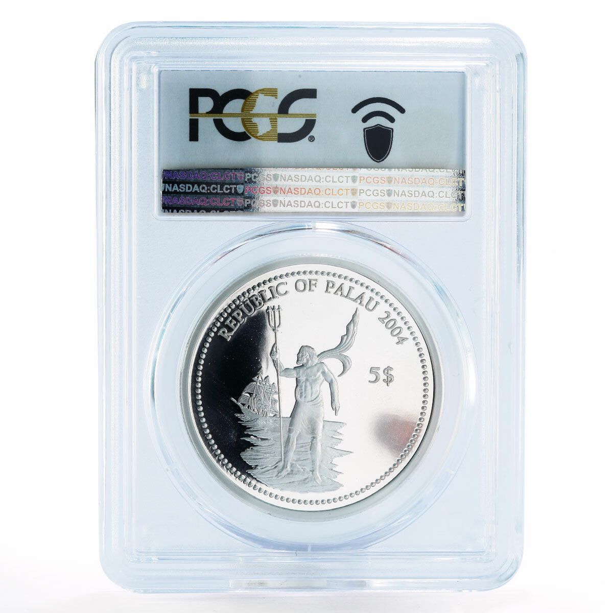 パラオ 5ドル 海洋生物保護 フグ PR70 PCGS 銀貨 2004年 - メルカリ