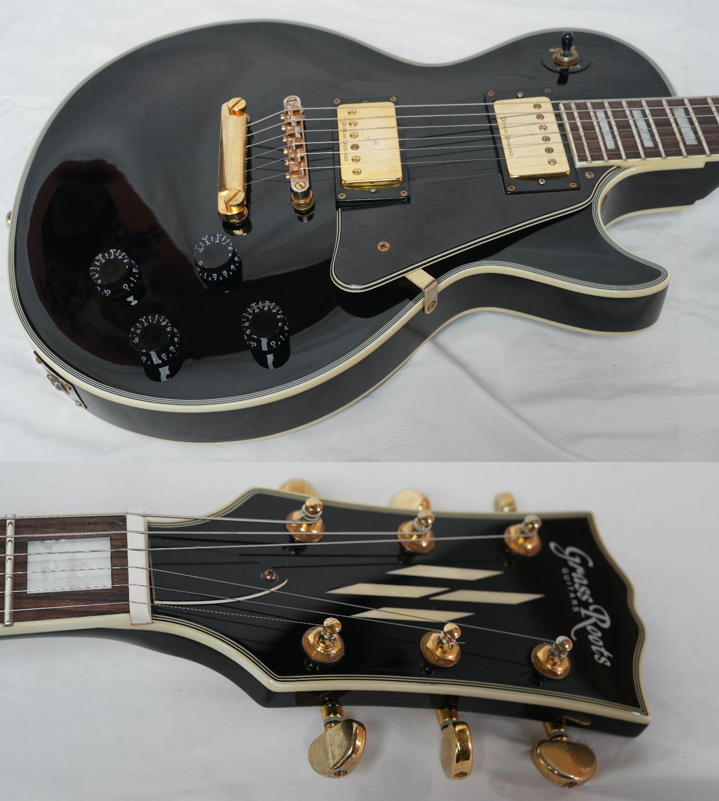 ☆Grass Roots by ESP☆G-LP-60C BLACK 美品 2009年製 レスポール
