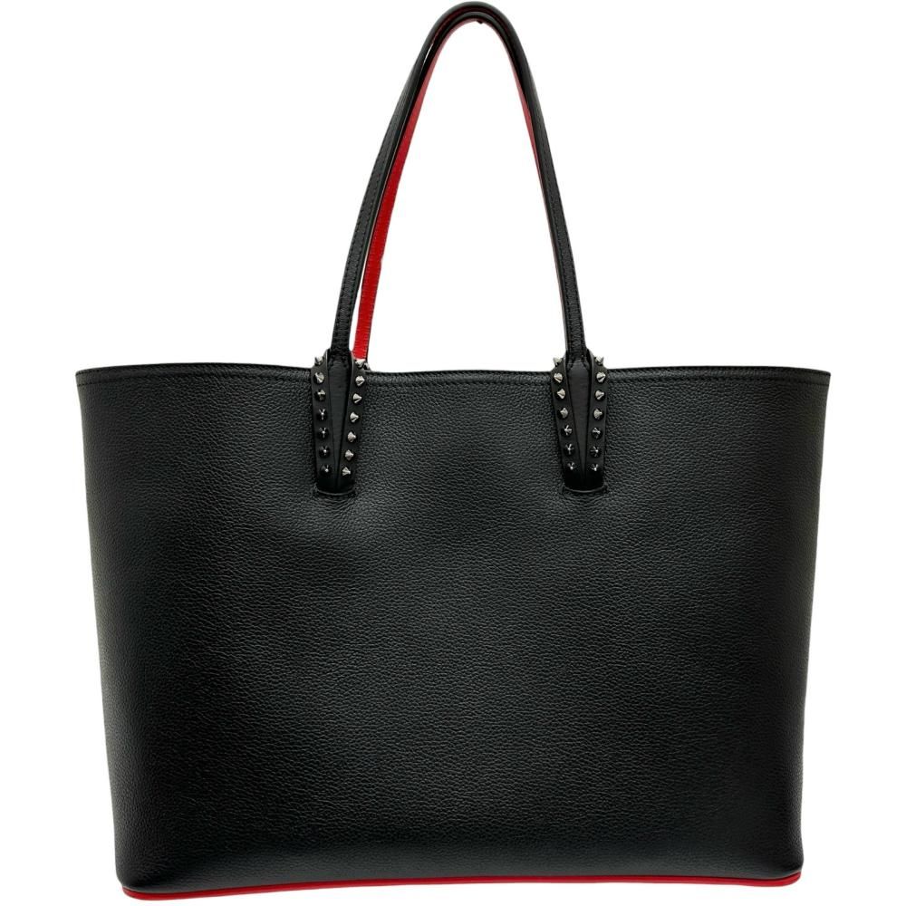 Christian Louboutin クリスチャンルブタン カバタ スモール ハンドバッグ トートバッグ レザー ブラック レッド レディース BL