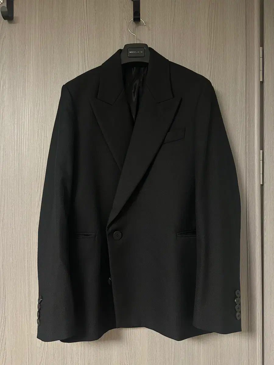 唯一実物 海外輸出用 名作 ウーヨンミ 20 fw ピークド ラペル ブレーザー