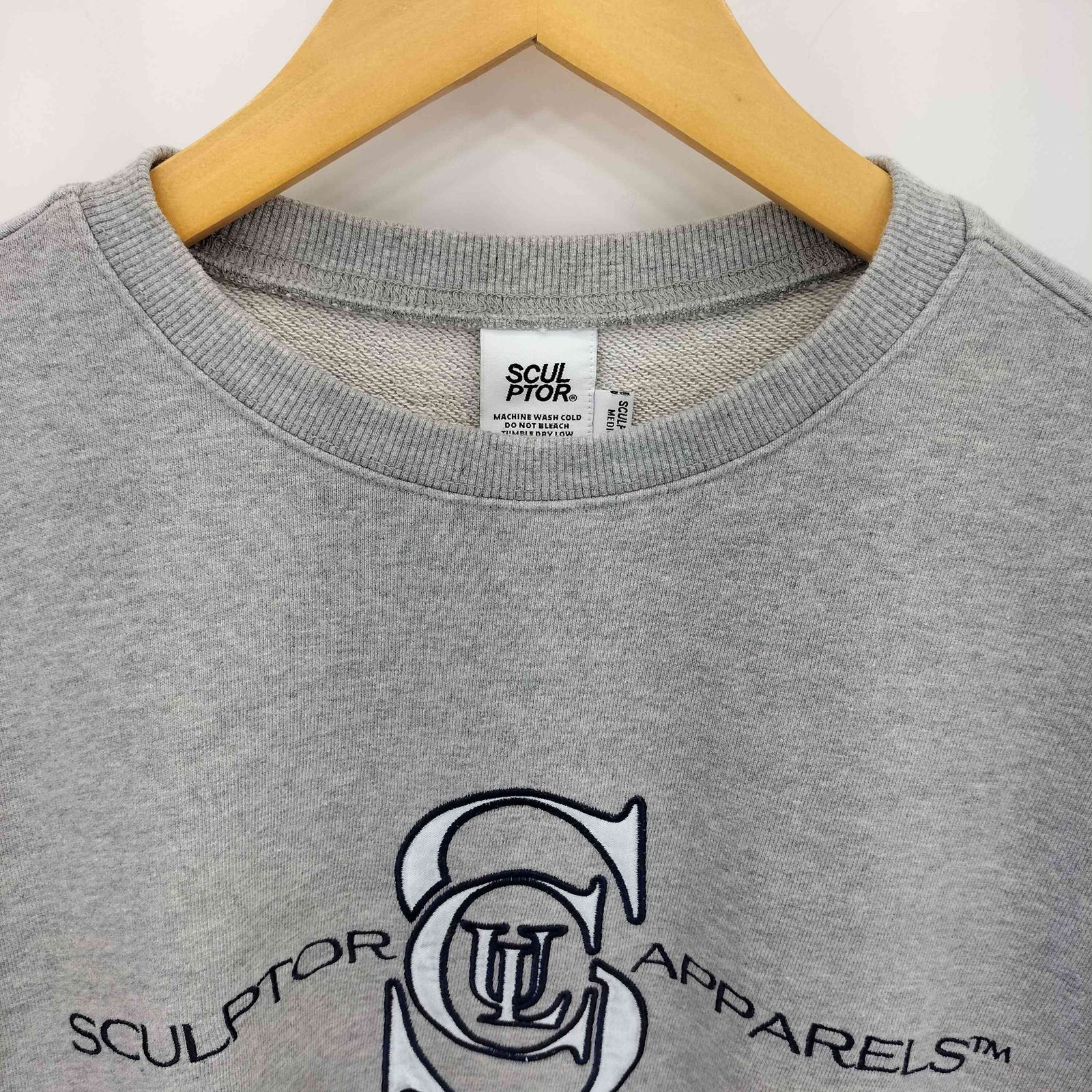 スカルプター SCULPTOR SCUPTOR APPARELS 刺繍 クルーネック