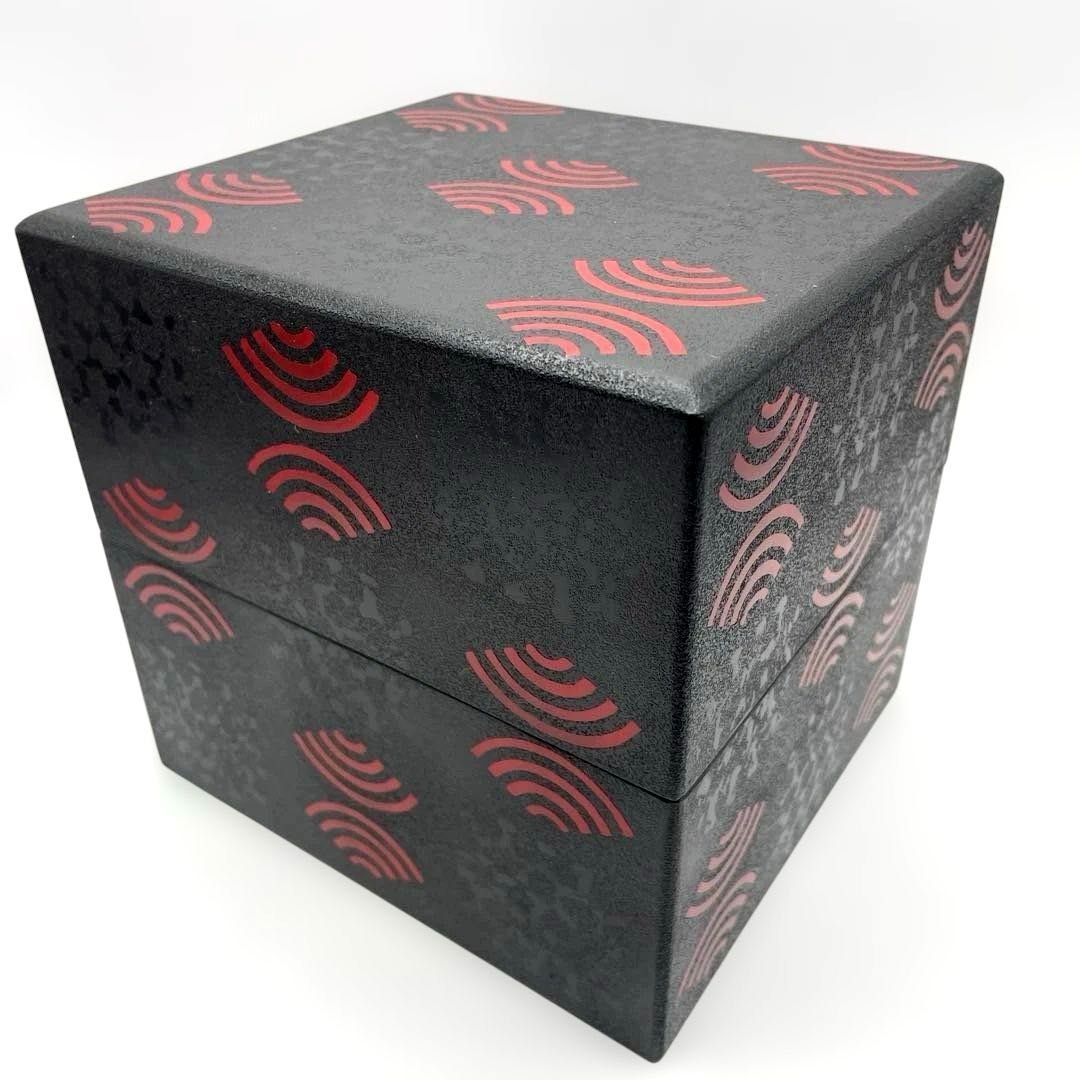 紋紗塗/津軽塗り 重箱/仕掛 モダン/高級感/シンプル/上品 1人～2人用