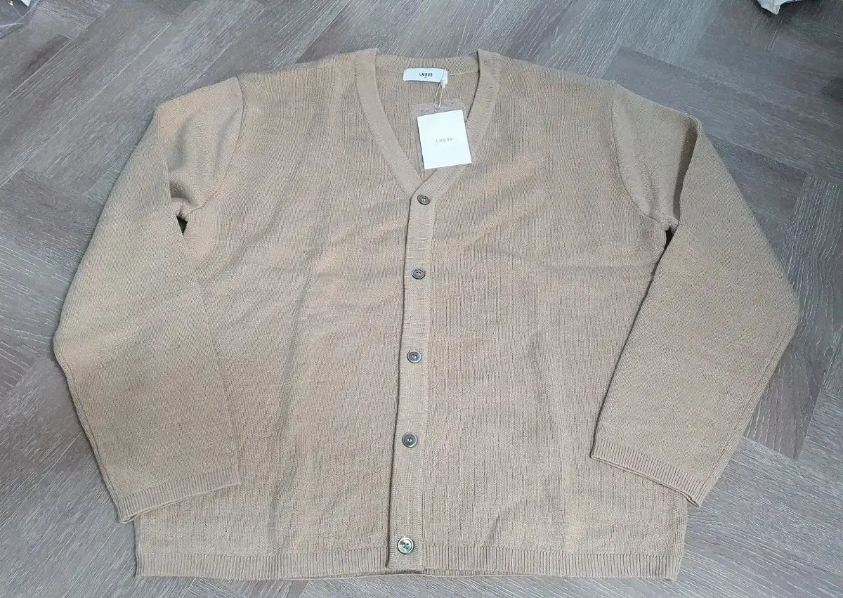 Hwaran セミオーバー カーディガン ベージュ L